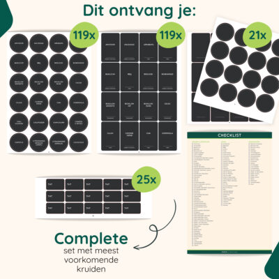 Kruidenlabels zwart afbeelding 6