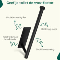 Reserverolhouder zwart hangend afbeelding 4