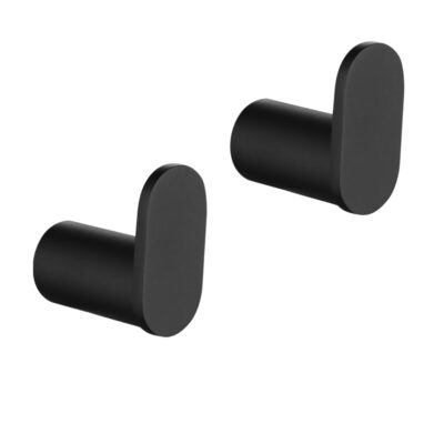 Zwarte toilet accessoires set afbeelding 3