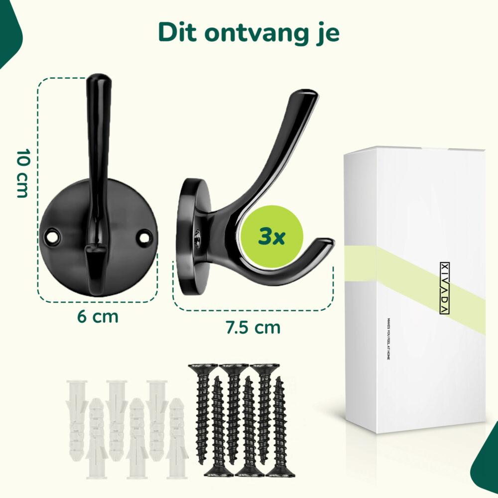 zwarte kapstokhaken afbeelding 6