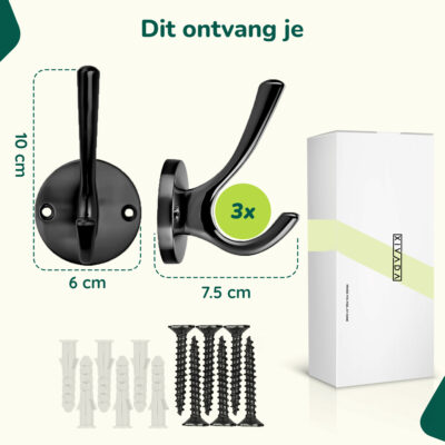 zwarte kapstokhaken afbeelding 6