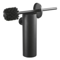 Zwarte toilet accessoires set afbeelding 2