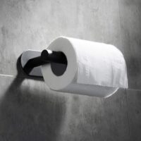 Zwarte toilet accessoires set afbeelding 8