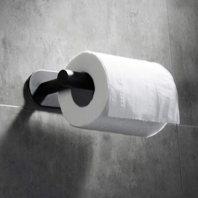 Zwarte toilet accessoires set afbeelding 8