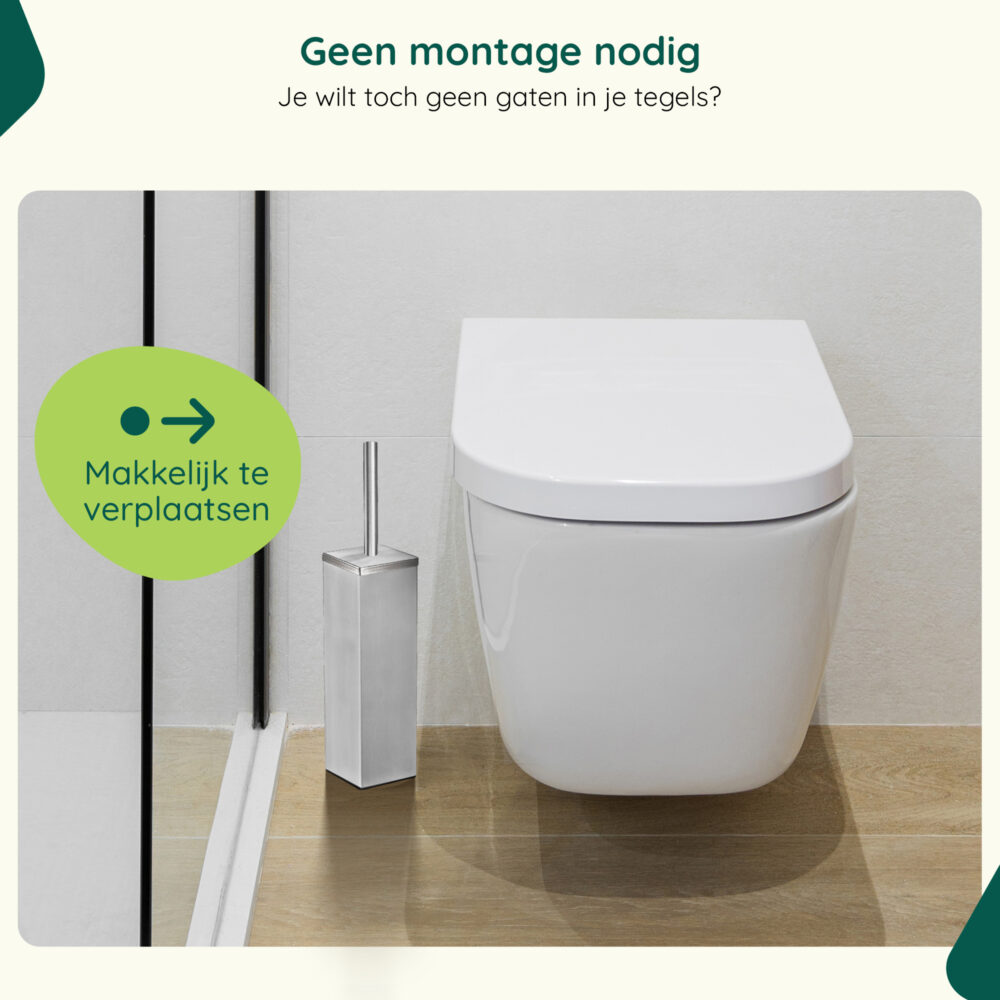 RVS toiletborstelhouder modern design afbeelding 7