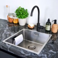 Zelfklevende vaatdoekhouder zwart afbeelding 8