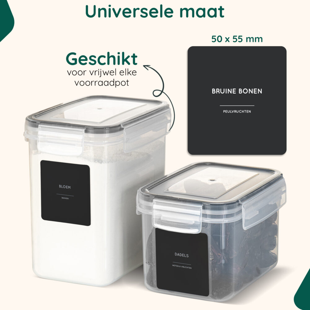 Keukenlabels zwart afbeelding 5