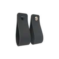 Leren handgreep zwart afbeelding 4