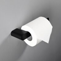 Zwarte toiletrolhouder modern design afbeelding 6