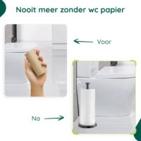 Zwarte reserverolhouder vrijstaand afbeelding 6