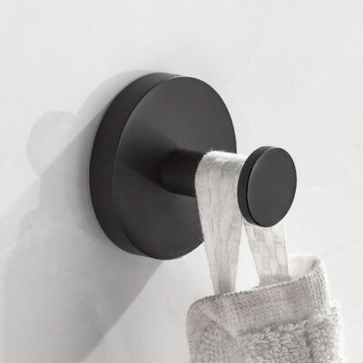 Zwarte toilet accessoires set afbeelding 5