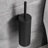 Zwarte toilet accessoires set afbeelding 6