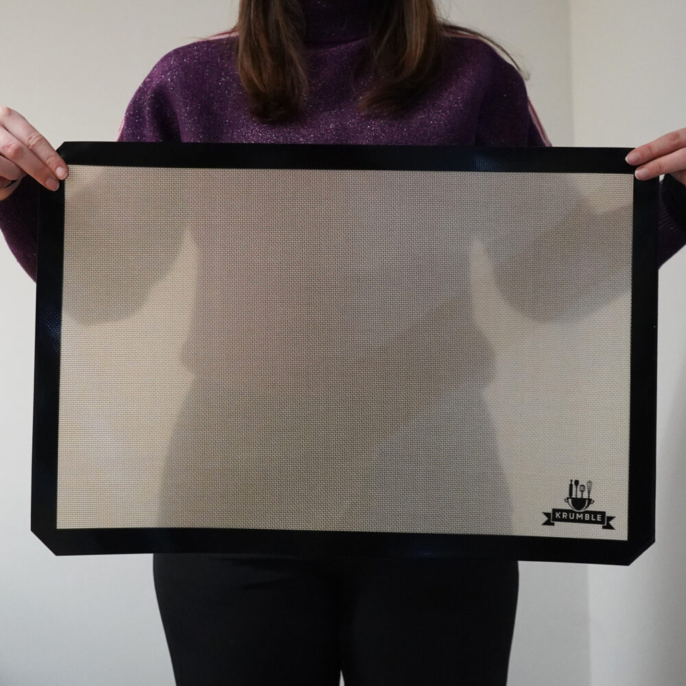 Krumble Siliconen bakmat – Silicoon – Glasvezel – Zwart – 40×60 cm