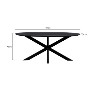 8484545-eettafel-quvio-zwart-160-oval-sofia-afmeting