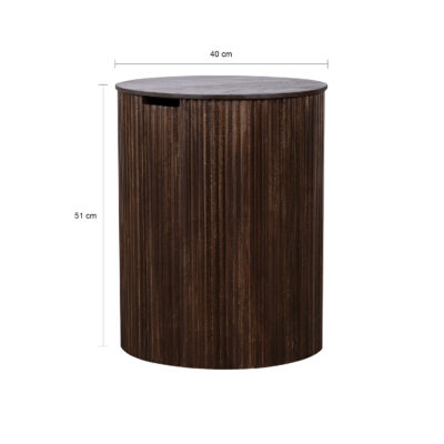 bijzettafel, ronde bijzettafel, bijzettafel rond, bijzettafel Lonne, afmetingen