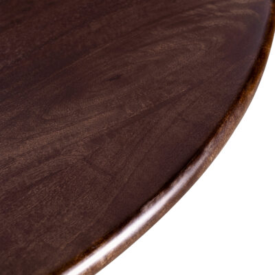 ronde Lila eettafel, ronde eettafel van hout, eettafel, tafel, detail