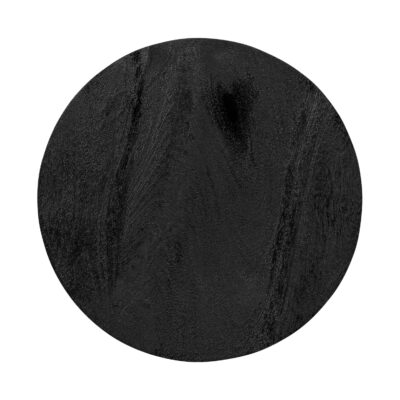 bijzettafel, gezandstraalde ronde bijzettafel van FSC-hout, zwarte bijzettafel, bijzettafel hout, bijzettafel zwart, bijzettafel rond, zwarte bijzettafel van hout, bovenkant