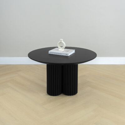 Salontafel- ronde salontafel - Zwarte salontafel- Lane-Sfeer