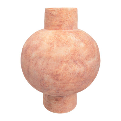 Oranje vaas met bolvormig design, vaas, oranje vaas, bloemenvaas keramiek, ronde vaas, bloemenvaas van keramiek, keramische bloemenvaas, keramische vaas, bloemenvaas, oranje vaas,