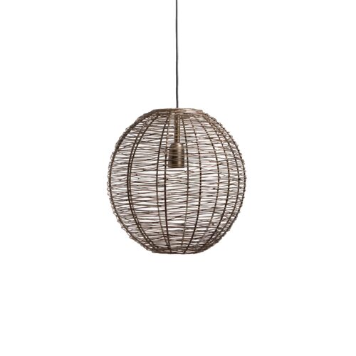 Hanglamp NATHAN antiek brons Ø45x45cm – Default Title