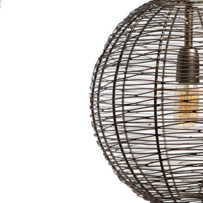 Hanglamp NATHAN antiek brons Ø35x35cm