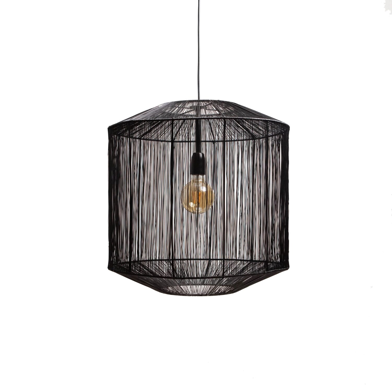 Hanglamp SENNA mat zwart Ø40x43cm – Default Title