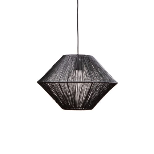 Hanglamp CHARLY mat zwart Ø50x34cm – Default Title