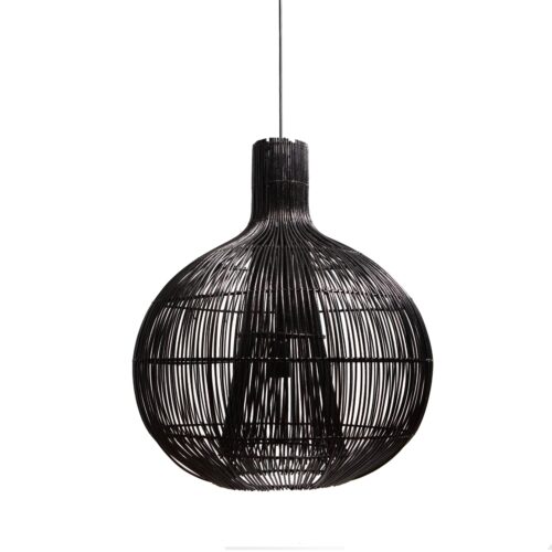 Hanglamp RAVI mat zwart Ø50x57cm – Default Title