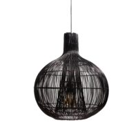 Hanglamp RAVI mat zwart Ø50x57cm