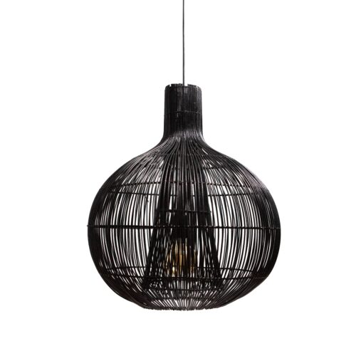 Hanglamp RAVI mat zwart Ø50x57cm – Default Title