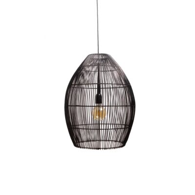 Hanglamp RILEY mat zwart Ø43×55 – Default Title