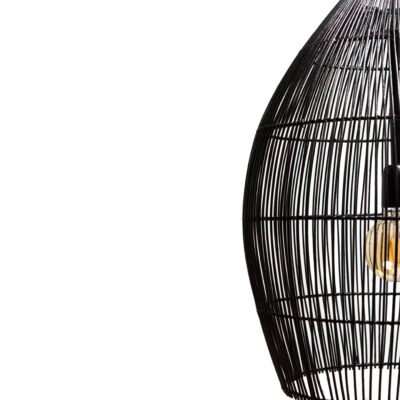 Hanglamp RILEY mat zwart Ø43×55 – Default Title
