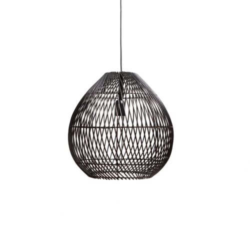 Hanglamp RYAN mat zwart Ø45x45cm – Default Title