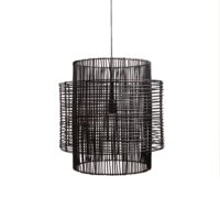 Hanglamp BRANDON mat zwart Ø50x50cm