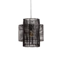 Hanglamp BRANDON mat zwart Ø40x45cm
