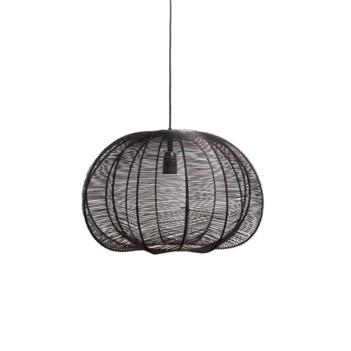 Hanglamp FARAH mat zwart Ø50x38cm – Default Title