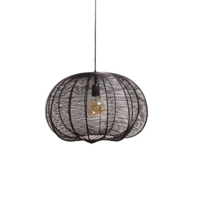Hanglamp NATHAN mat zwart Ø45x45cm