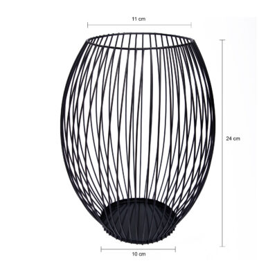 Zwarte kaarsenhouder, kaarsenhouder, QUVIO kaarsenhouder met frame, kaarsenstandaard, zwarte metalen frame, kaarsenhouder van metaal, kaarsenhouder zwart, kaarsenhouder met frame, afmetingen