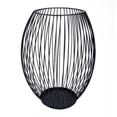 Zwarte kaarsenhouder, kaarsenhouder, QUVIO kaarsenhouder met frame, kaarsenstandaard, zwarte metalen frame, kaarsenhouder van metaal, kaarsenhouder zwart, kaarsenhouder met frame,