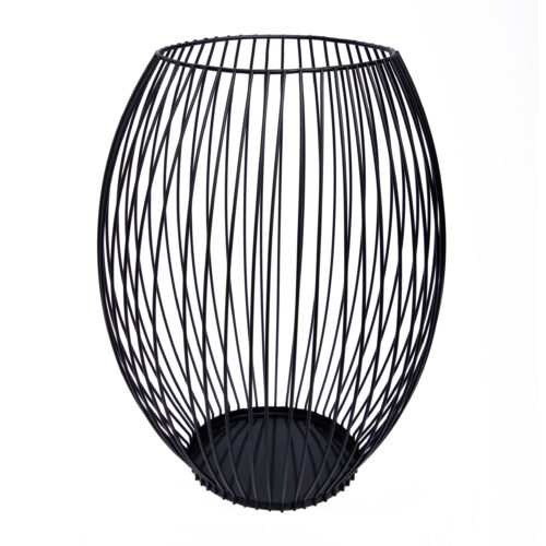 Zwarte kaarsenhouder, kaarsenhouder, QUVIO kaarsenhouder met frame, kaarsenstandaard, zwarte metalen frame, kaarsenhouder van metaal, kaarsenhouder zwart, kaarsenhouder met frame,