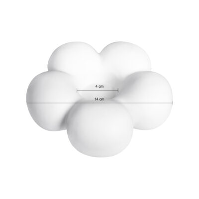 Bloemvormige kaarsenhouder, decoratief object, bloemvorm kandelaar, kaarsenonderzetter, kaarsenhouder, kaarsenstandaard, witte keramische kandelaar, kaarsenhouder, kandelaar, bloemvormige design, keramische kandelaar,