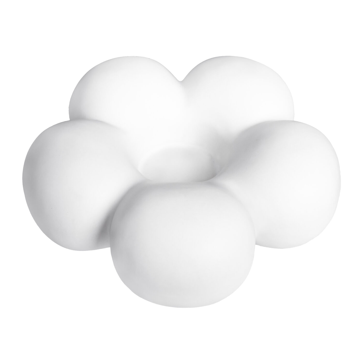 Bloemvormige kaarsenhouder, decoratief object, bloemvorm kandelaar, kaarsenonderzetter, kaarsenhouder, kaarsenstandaard, witte keramische kandelaar, kaarsenhouder, kandelaar, bloemvormige design, keramische kandelaar,