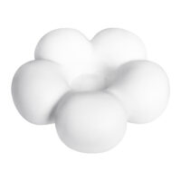 Bloemvormige kaarsenhouder, decoratief object, bloemvorm kandelaar, kaarsenonderzetter, kaarsenhouder, kaarsenstandaard, witte keramische kandelaar, kaarsenhouder, kandelaar, bloemvormige design, keramische kandelaar,