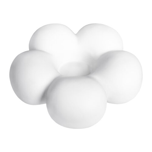 Bloemvormige kaarsenhouder, decoratief object, bloemvorm kandelaar, kaarsenonderzetter, kaarsenhouder, kaarsenstandaard, witte keramische kandelaar, kaarsenhouder, kandelaar, bloemvormige design, keramische kandelaar,