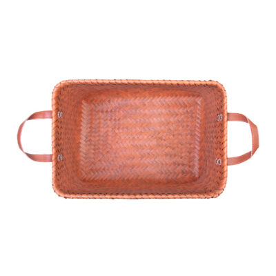 opbergmand rotan, opbergmand gevlochten, opbergmand van rotan, mand met handvatten, opbergmand, opbergmandje, mandje, opbergbak, mand - boven