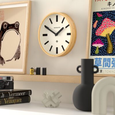 Newgate Bali Wandklok in Bamboe – Vette lijnen