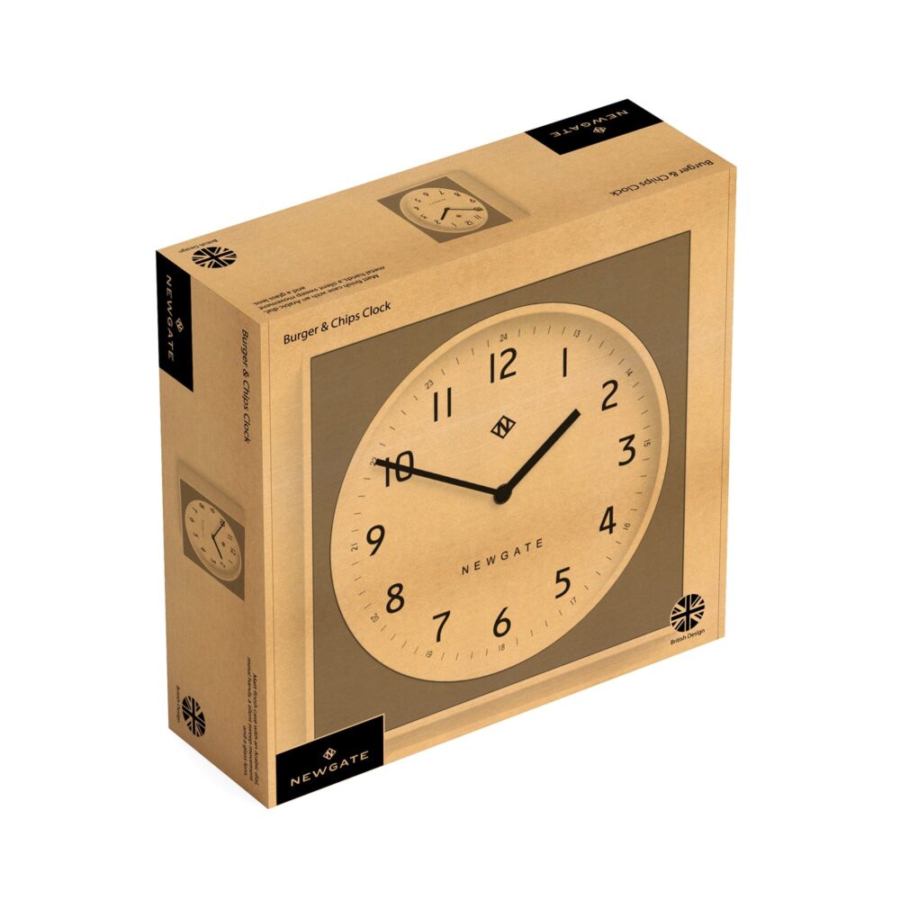 Newgate The Cube Clock – Wit & Neo-Mint