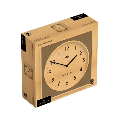 Newgate The Cube Clock – Wit & Neo-Mint