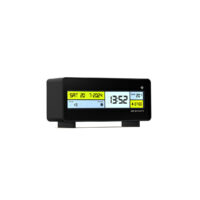 Newgate Futurama LCD/FUTUR1 LCD-wekker met zwarte rand