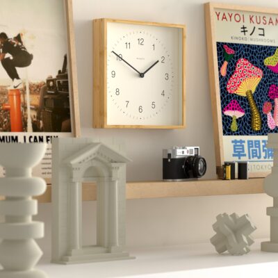 Newgate Fiji FIJ236LB Wandklok in Bamboe – Cijfers